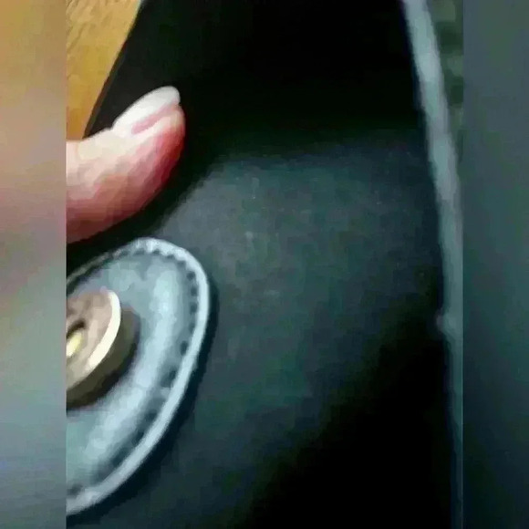 Adhorned Black Messenger Bag with Crossbody Strap. Vegan leather - Picture 12 of 12